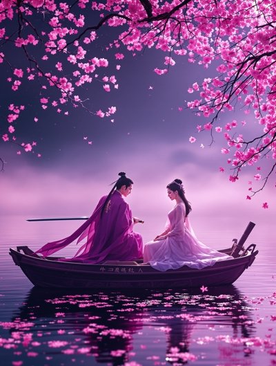 桃花渡 竖屏短剧海报